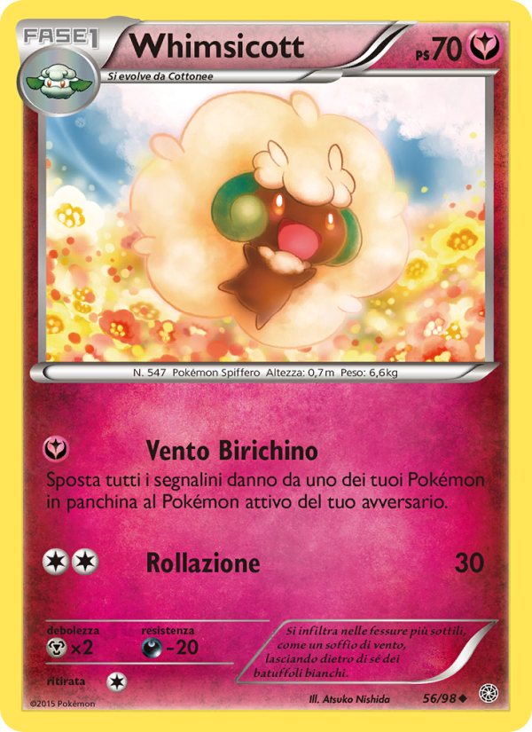 Whimsicott 056/101 — Antiche Origini (Italian Pokémon TCG card)