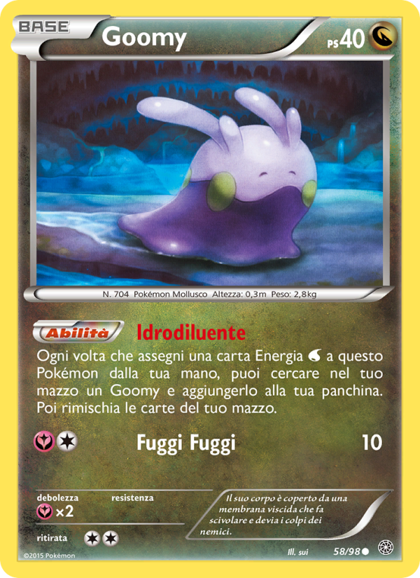 Goomy 058/101 — Antiche Origini (Italian Pokémon TCG card)