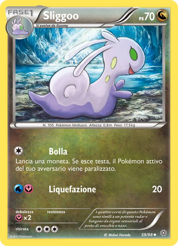 Sliggoo 059/101 — Antiche Origini (Italian Pokémon TCG card)