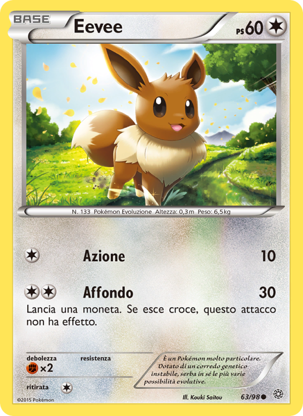 Eevee 063/101 — Antiche Origini (Italian Pokémon TCG card)