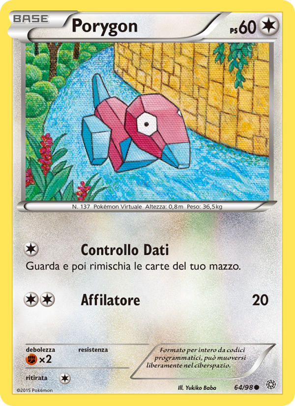 Porygon 064/101 — Antiche Origini (Italian Pokémon TCG card)