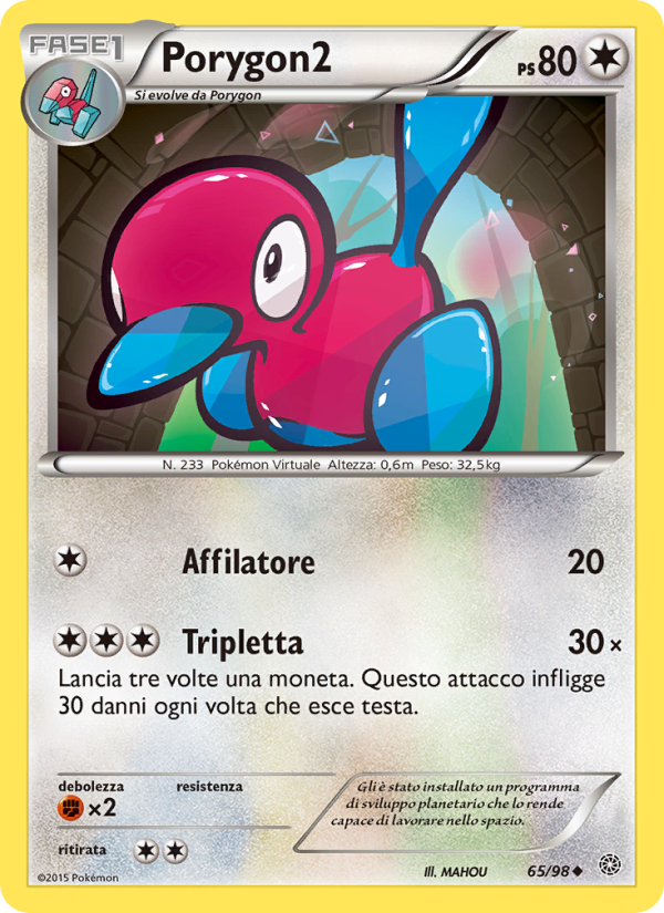 Porygon2 065/101 — Antiche Origini (Italian Pokémon TCG card)
