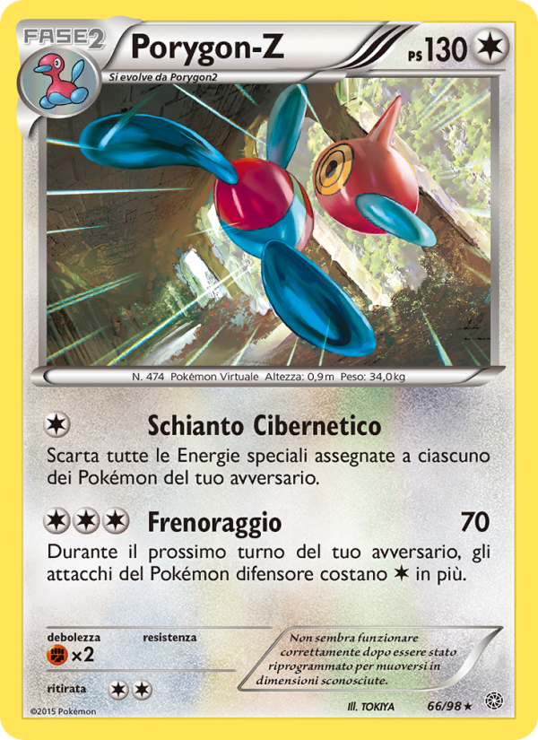 Porygon-Z 066/101 — Antiche Origini (Italian Pokémon TCG card)