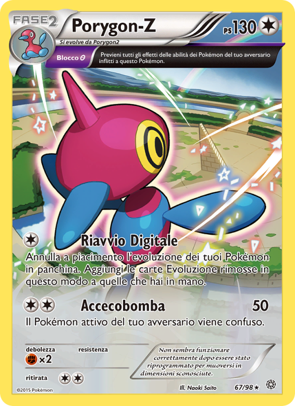 Porygon-Z 067/101 — Antiche Origini (Italian Pokémon TCG card)