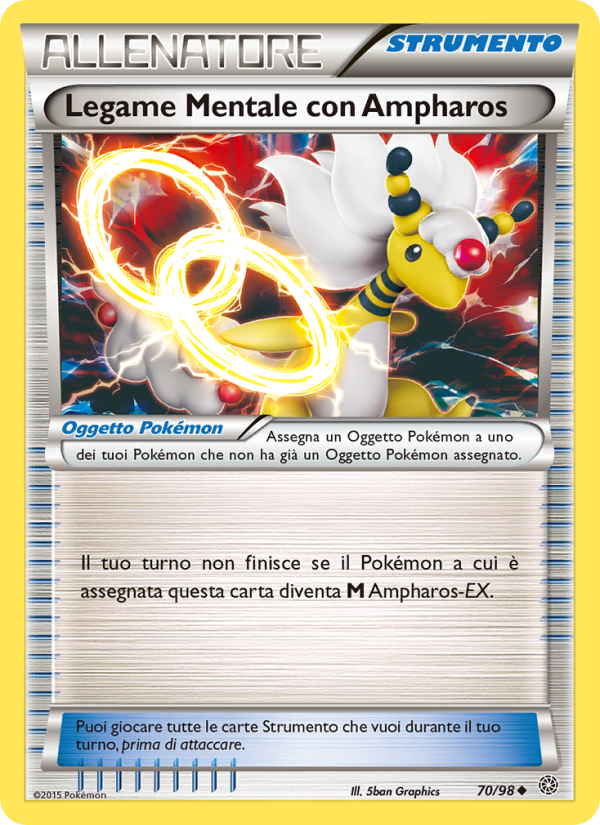 Legame Mentale con Ampharos 070/101 — Antiche Origini (Italian Pokémon TCG card)