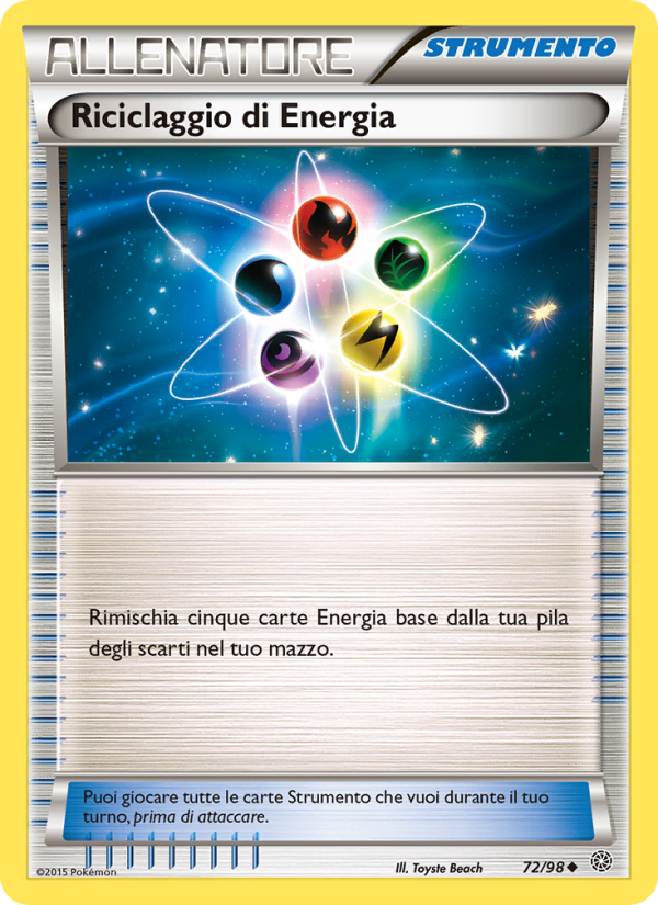 Riciclaggio di Energia 072/101 — Antiche Origini (Italian Pokémon TCG card)