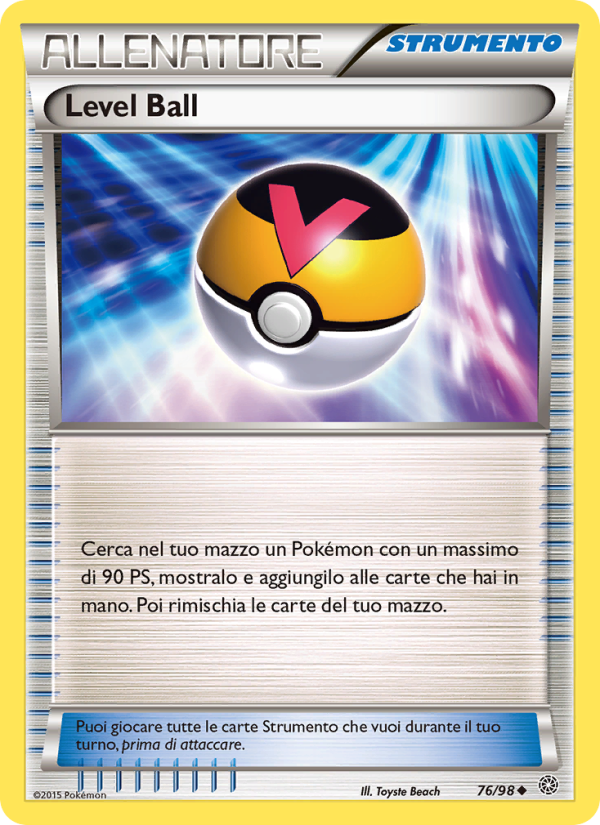Level Ball 076/101 — Antiche Origini (Italian Pokémon TCG card)