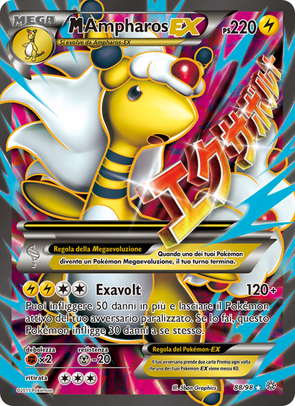 M Ampharos EX 088/101 — Antiche Origini (Italian Pokémon TCG card)