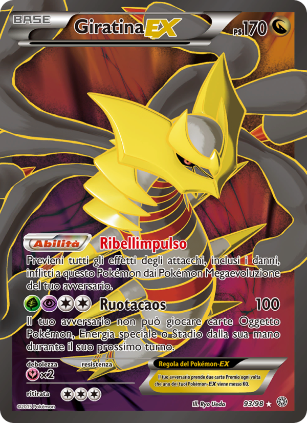 Giratina EX 093/101 — Antiche Origini (Italian Pokémon TCG card)