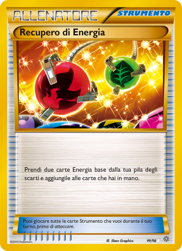 Recupero di Energia 099/101 — Antiche Origini (Italian Pokémon TCG card)