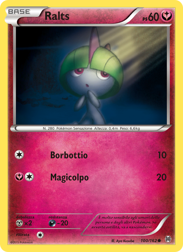 Ralts 100/165 — Turbo Blitz (Italian Pokémon TCG card)