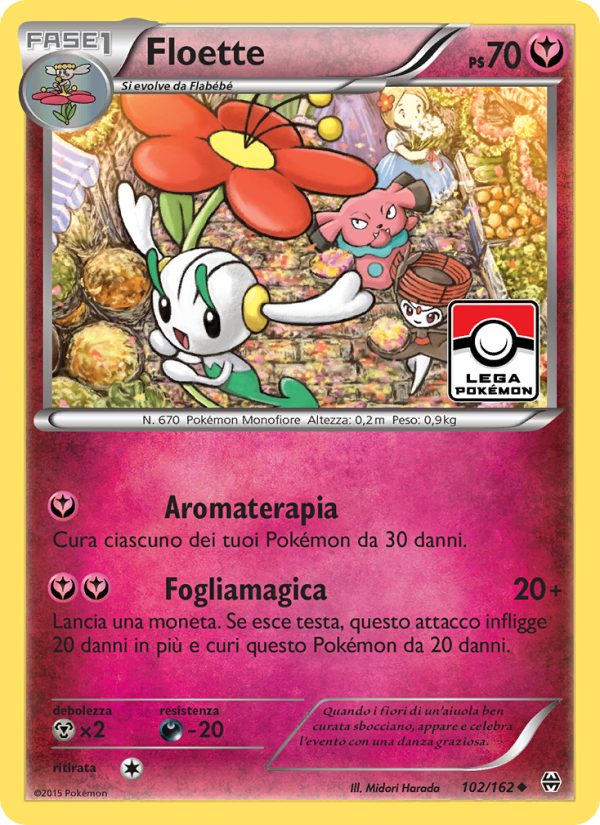 Floette 102/165 — Turbo Blitz (Italian Pokémon TCG card)