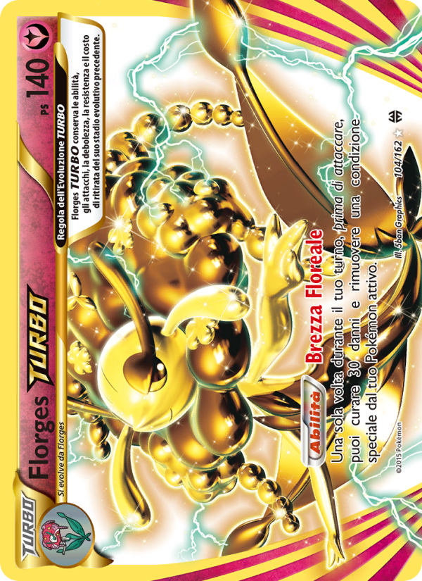 Florges TURBO 104/165 — Turbo Blitz (Italian Pokémon TCG card)