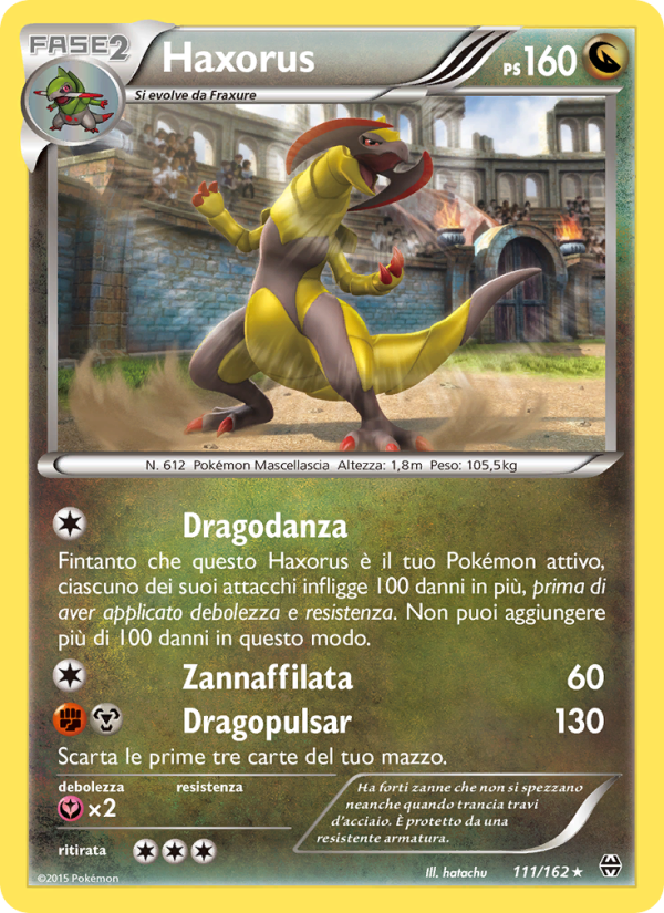 Haxorus 111/165 — Turbo Blitz (Italian Pokémon TCG card)