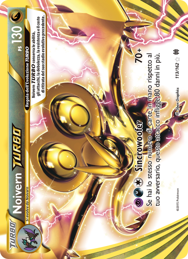 Noivern TURBO 113/165 — Turbo Blitz (Italian Pokémon TCG card)