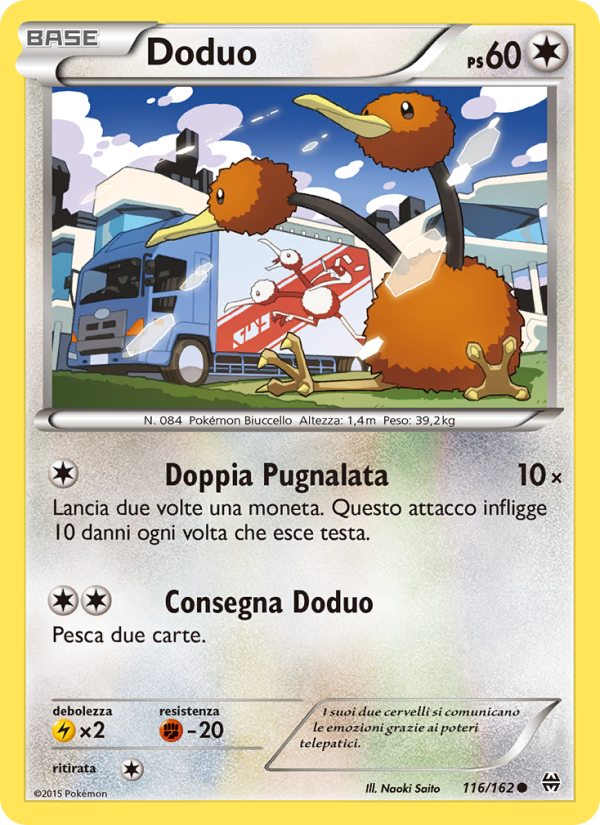 Doduo 116/165 — Turbo Blitz (Italian Pokémon TCG card)