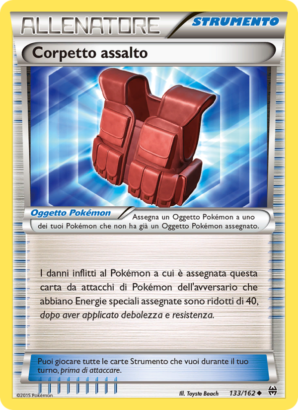 Corpetto assalto 133/165 — Turbo Blitz (Italian Pokémon TCG card)