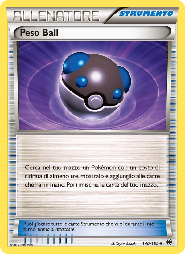 Peso Ball 140/165 — Turbo Blitz (Italian Pokémon TCG card)