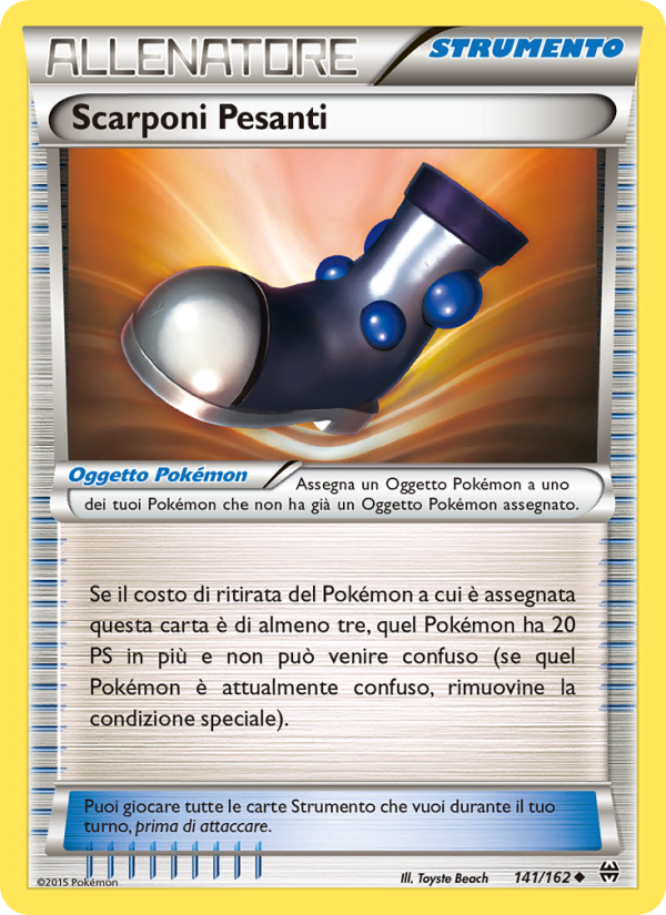 Scarponi Pesanti 141/165 — Turbo Blitz (Italian Pokémon TCG card)