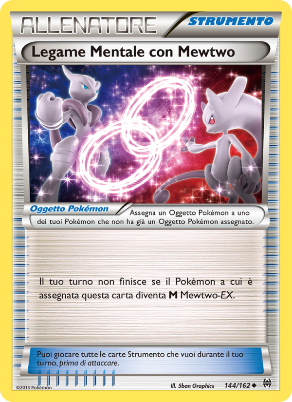 Legame Mentale con Mewtwo 144/165 — Turbo Blitz (Italian Pokémon TCG card)