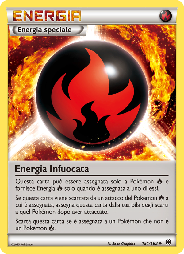 Energia Infuocata 151/165 — Turbo Blitz (Italian Pokémon TCG card)