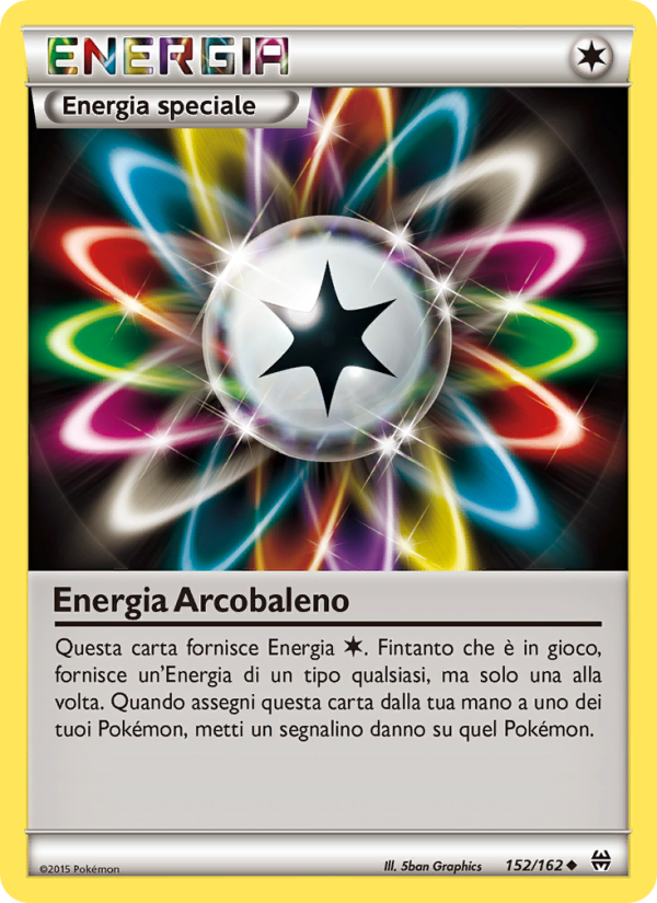 Energia Arcobaleno 152/165 — Turbo Blitz (Italian Pokémon TCG card)