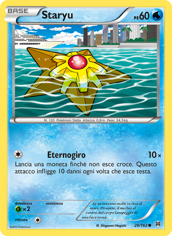 Staryu 029/165 — Turbo Blitz (Italian Pokémon TCG card)