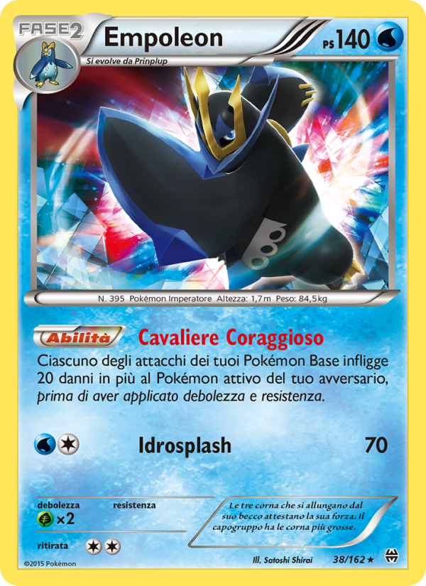Empoleon 038/165 — Turbo Blitz (Italian Pokémon TCG card)