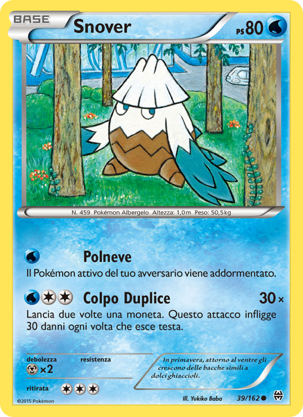 Snover 039/165 — Turbo Blitz (Italian Pokémon TCG card)