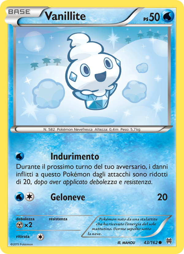 Vanillite 043/165 — Turbo Blitz (Italian Pokémon TCG card)