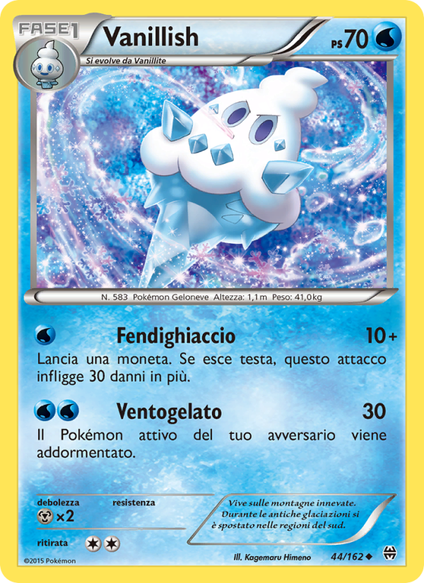 Vanillish 044/165 — Turbo Blitz (Italian Pokémon TCG card)