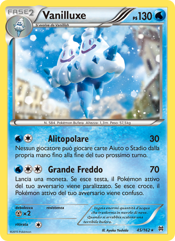 Vanilluxe 045/165 — Turbo Blitz (Italian Pokémon TCG card)