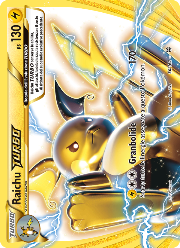 Raichu TURBO 050/165 — Turbo Blitz (Italian Pokémon TCG card)