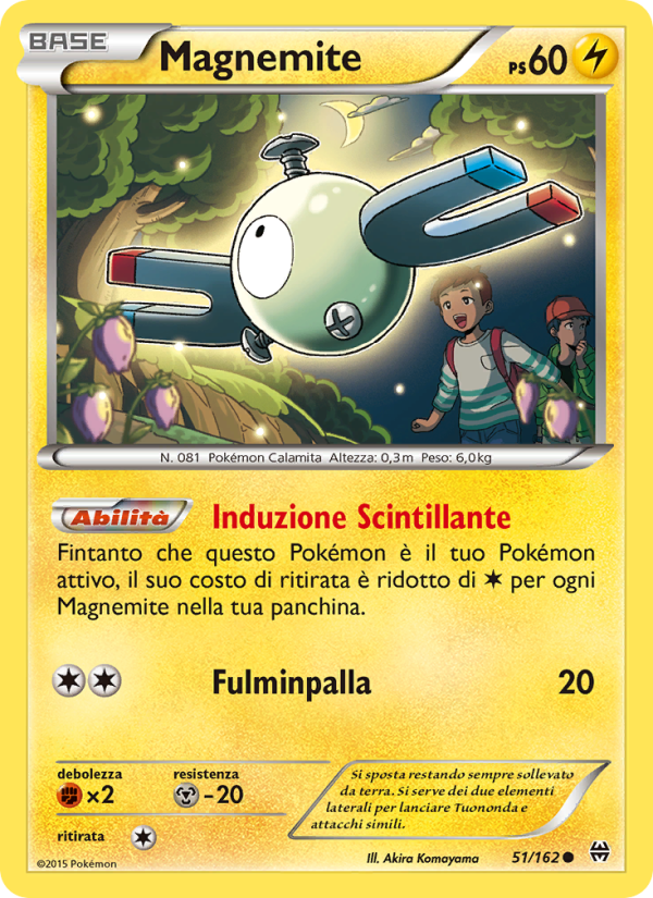 Magnemite 051/165 — Turbo Blitz (Italian Pokémon TCG card)