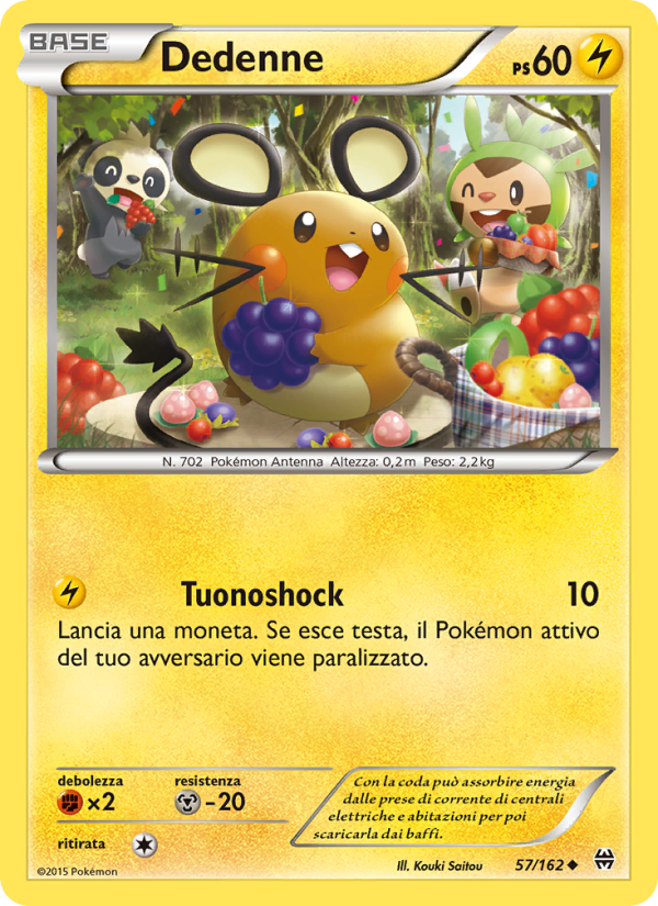 Dedenne 057/165 — Turbo Blitz (Italian Pokémon TCG card)