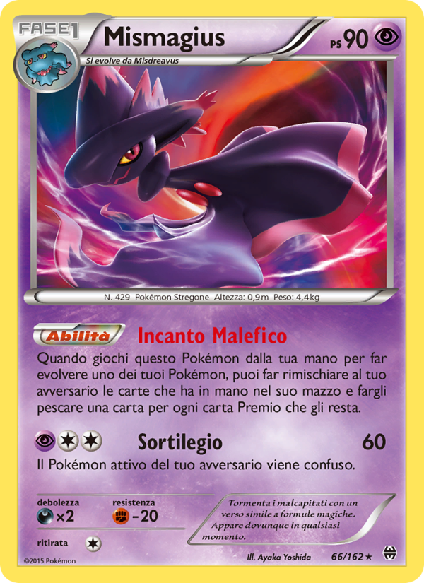 Mismagius 066/165 — Turbo Blitz (Italian Pokémon TCG card)