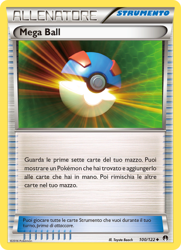 Mega Ball 100/126 — Turbo Crash (Italian Pokémon TCG card)
