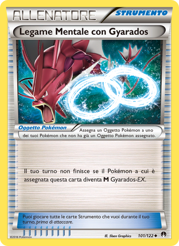 Legame Mentale con Gyarados 101/126 — Turbo Crash (Italian Pokémon TCG card)