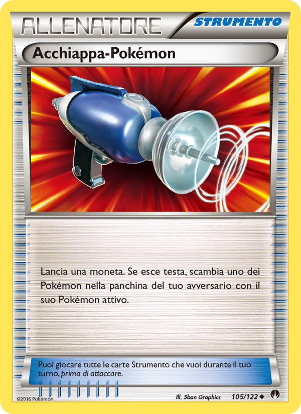Acchiappa-Pokémon 105/126 — Turbo Crash (Italian Pokémon TCG card)
