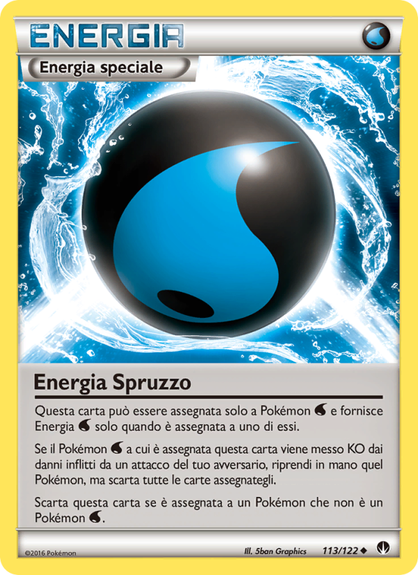 Energia Spruzzo 113/126 — Turbo Crash (Italian Pokémon TCG card)