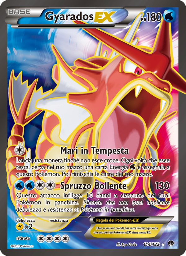 Gyarados EX 114/126 — Turbo Crash (Italian Pokémon TCG card)