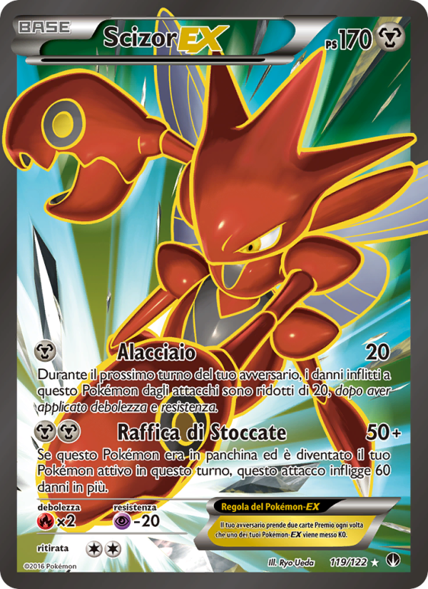Scizor EX 119/126 — Turbo Crash (Italian Pokémon TCG card)