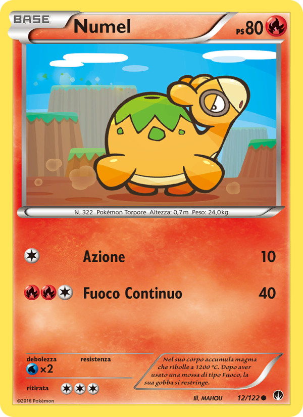 Numel 012/126 — Turbo Crash (Italian Pokémon TCG card)
