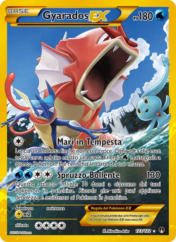 Gyarados EX 123/126 — Turbo Crash (Italian Pokémon TCG card)