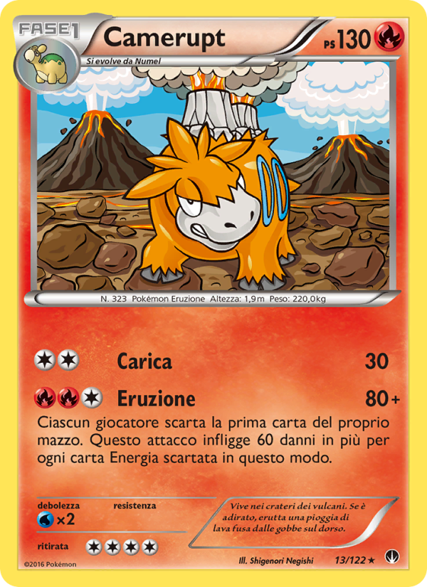 Camerupt 013/126 — Turbo Crash (Italian Pokémon TCG card)