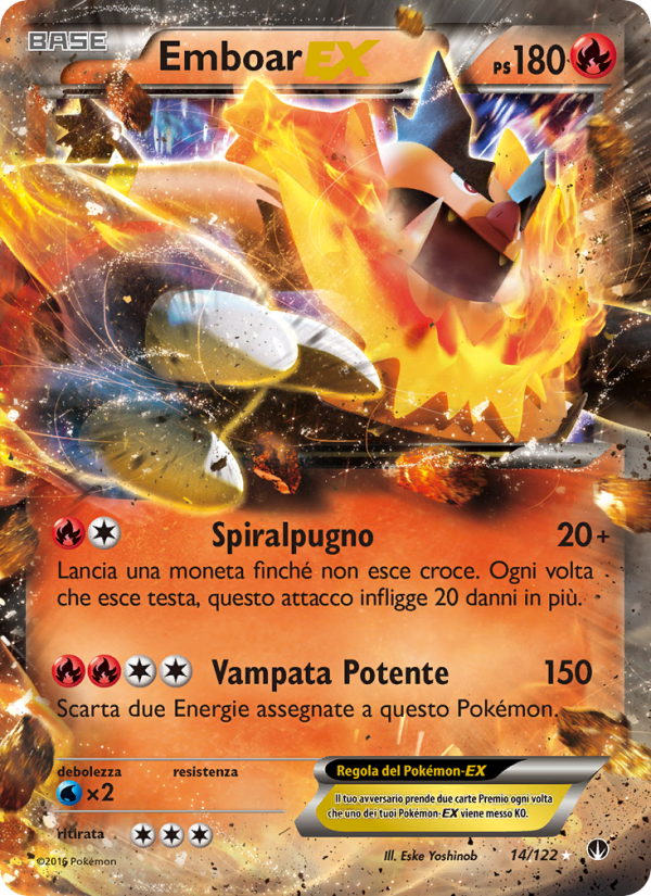 Emboar EX 014/126 — Turbo Crash (Italian Pokémon TCG card)