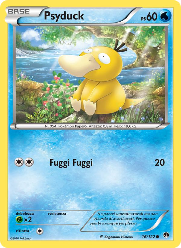 Psyduck 016/126 — Turbo Crash (Italian Pokémon TCG card)