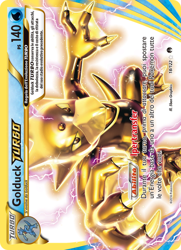 Golduck TURBO 018/126 — Turbo Crash (Italian Pokémon TCG card)