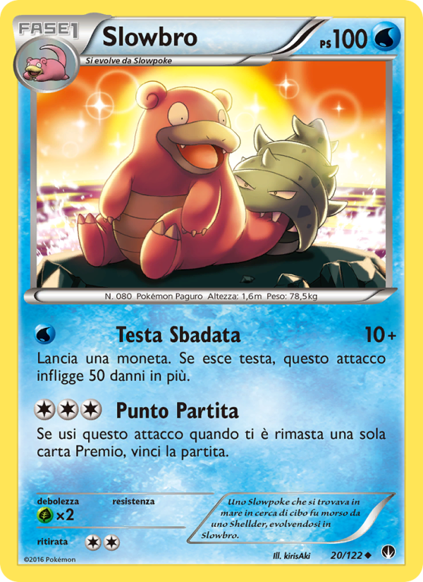 Slowbro 020/126 — Turbo Crash (Italian Pokémon TCG card)
