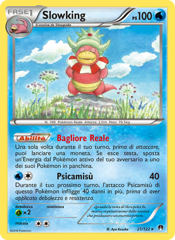 Slowking 021/126 — Turbo Crash (Italian Pokémon TCG card)